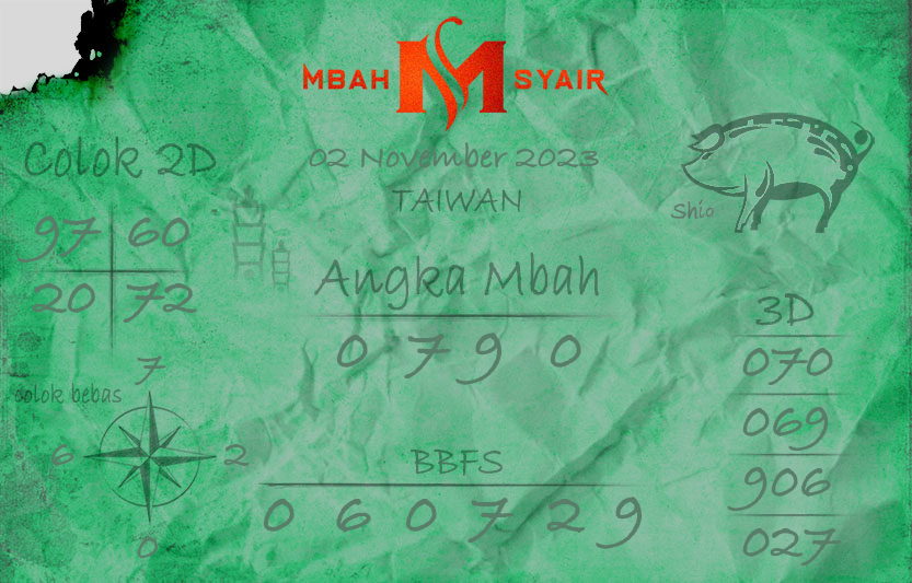 Syair Taiwan 2 November 2023